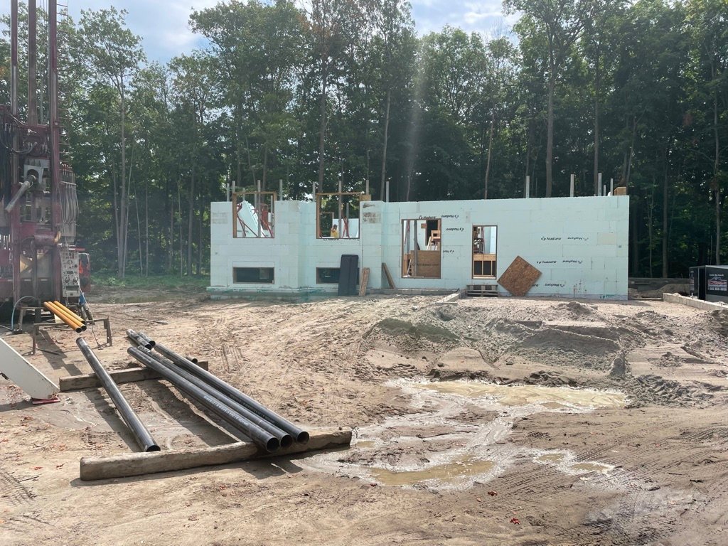 Tiny Township ICF foundation pour