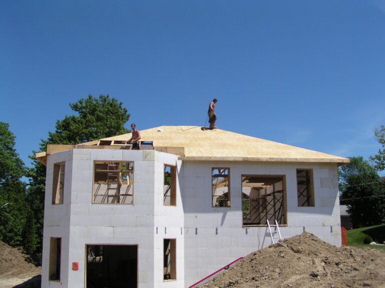 ICF walkout basement on a Meaford golf course lot