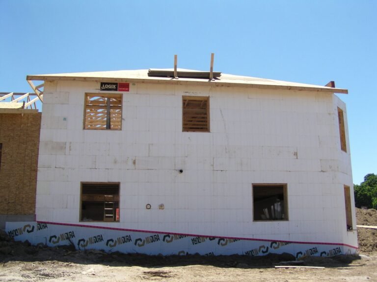 Two-storey ICF walls in Meaford before the finish