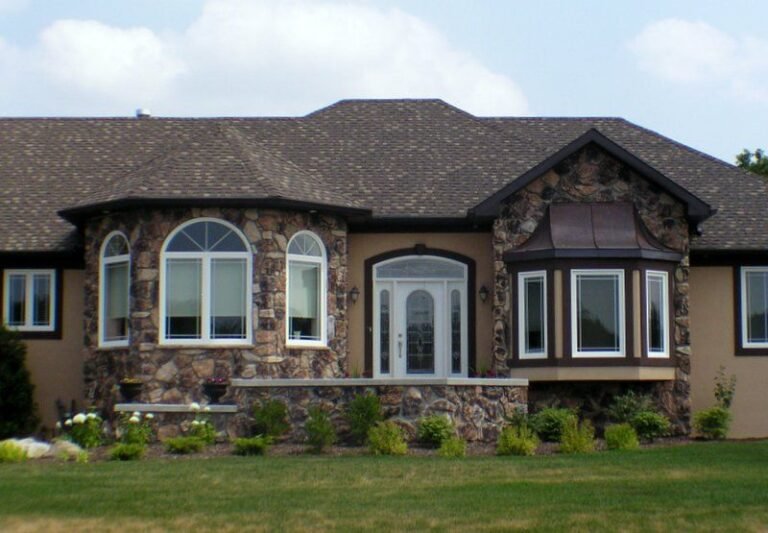 Finished stone and stucco ICF bungalow