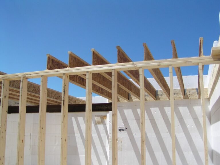 Floor framing landing on top of an ICF wall