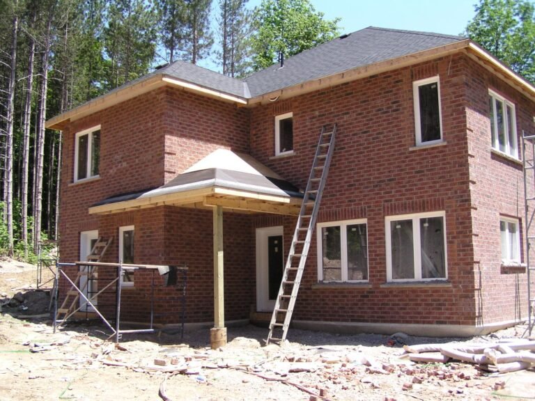 Finished brick two-storey home built with ICF walls